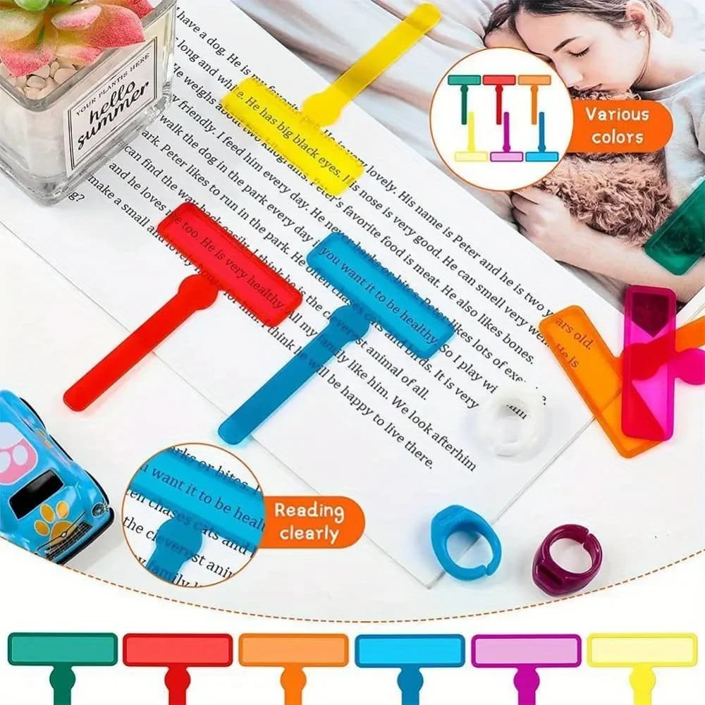 Guided Reading Bar Finger Highlighter Focus Tool - For Students, Early Readers with Attention Deficit Hyperactivity Disorder