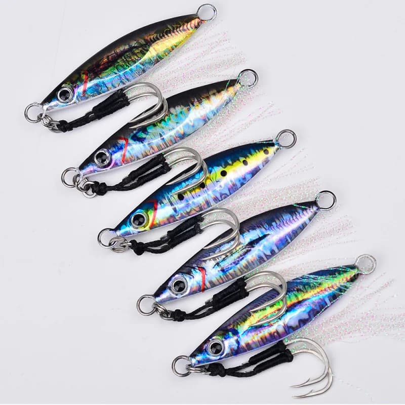 3DPrinted Iron Plate Lead Fish Lure Bait Long Casting Sinking Fake Bait Sea Fishing Boat Fishing Special Bait for Mandarin Fish