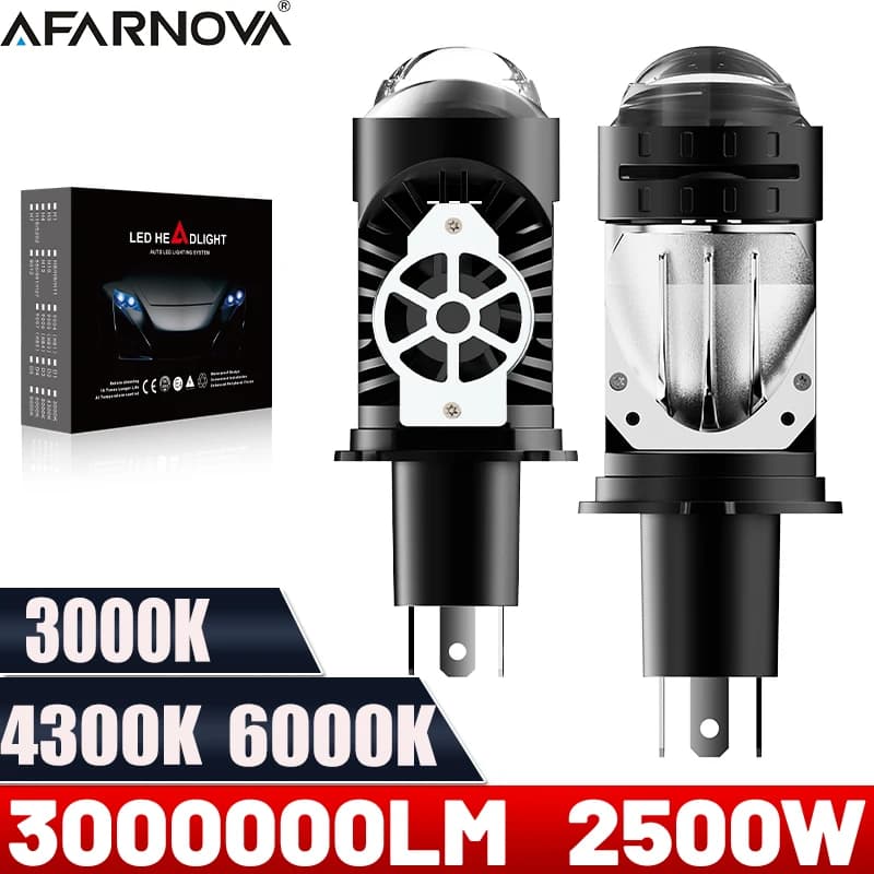 2500W H4 LED Mini fari per proiettori 3000000LM Canbus luci per auto moto STG CSP chip doppie lenti automobilistiche 12V 24V