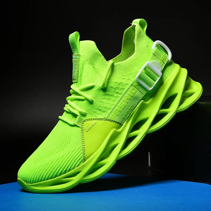 2023 Scarpe da uomo traspiranti Scarpe da ginnastica leggere e morbide Design Nuove scarpe da uomo Casual Tenis Masculino Adulto Verde Big Size 39- 46
