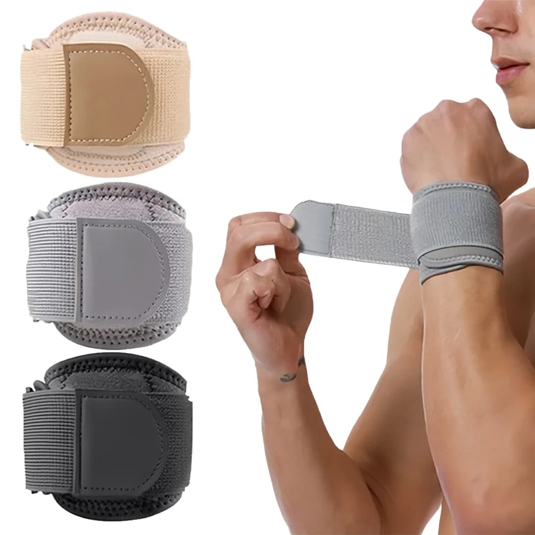 Supporto per gomito a compressione avvolgente regolabile Tutore per gomito sportivo Supporto per polso in velcro Cinghie per tutore Bende Protezione Fitness