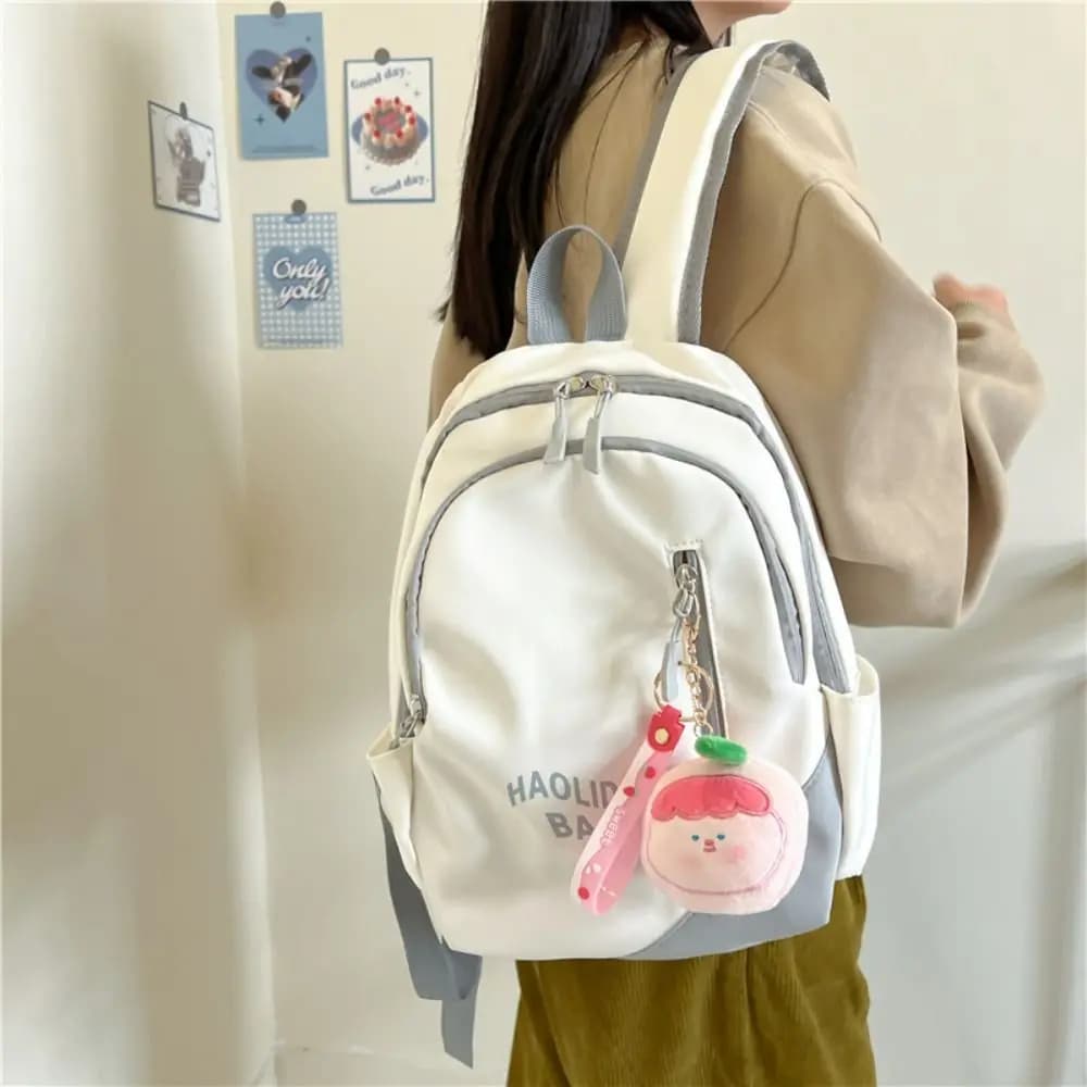 Zaino Casual per Studenti, Borsa Scolastica alla Moda, Semplice e Capiente, Borsa a Tracolla per Ragazze e Ragazzi