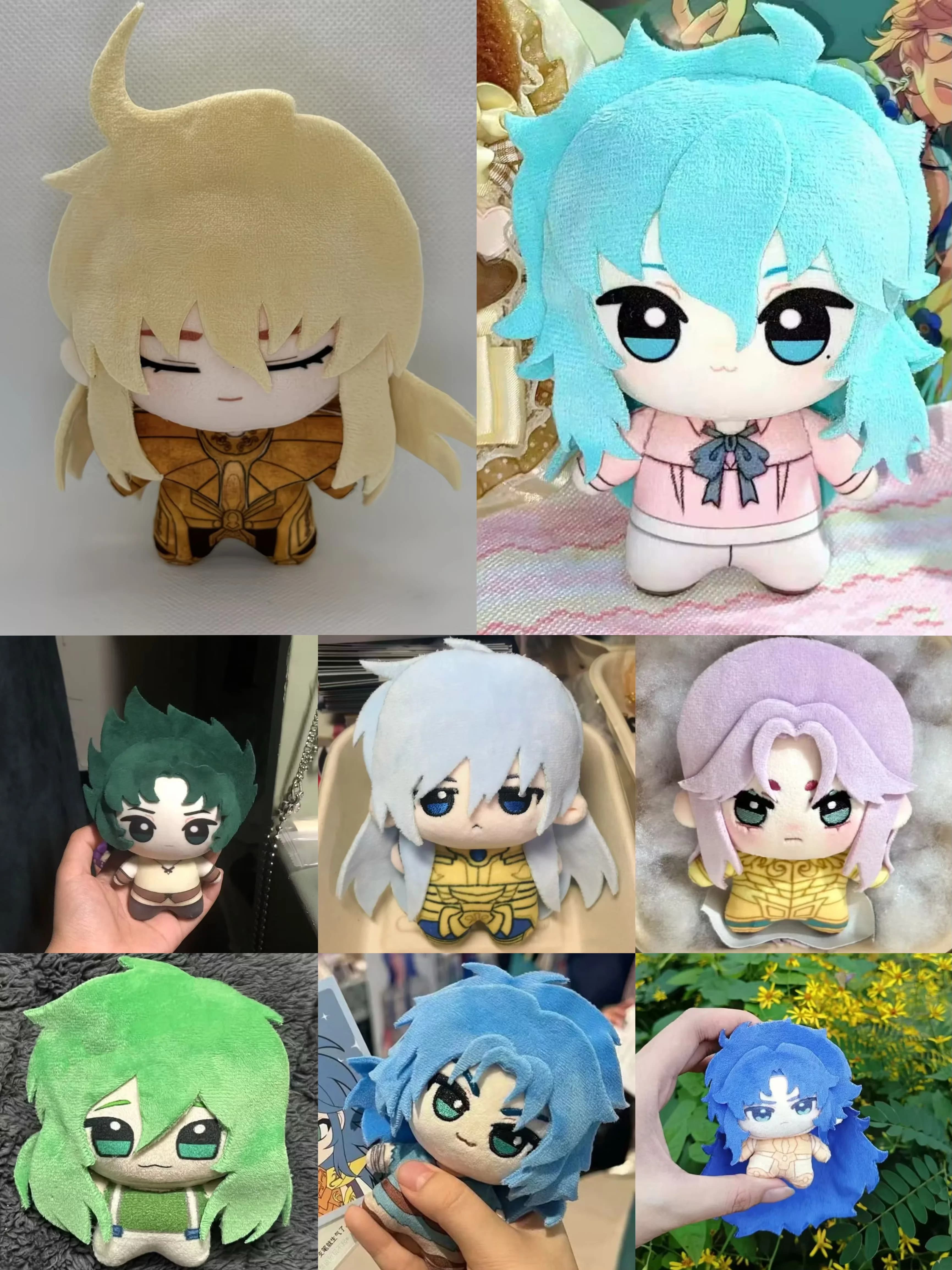 10cm Anime Character Plushies Doll Cartoon Soft Stuffed Doll Peripherals Character For Fans Collection Gifts