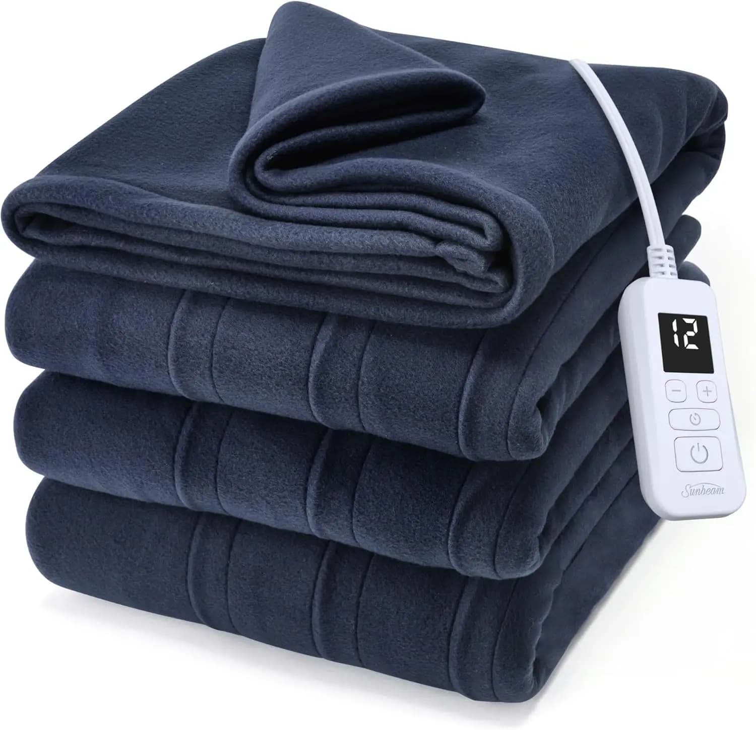 Coperta elettrica riscaldata in pile ultra, dimensioni complete 84x72, 12 impostazioni di calore e spegnimento automatico, riscaldamento rapido, lavabile in lavatrice
