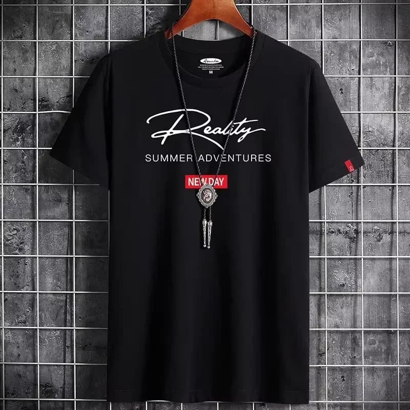1pcs Men's t-shirts 2026 Summer 100% cotton tops sports Breathable crewneck Men's clothing Y2k tops Aesthetic clothing oversize