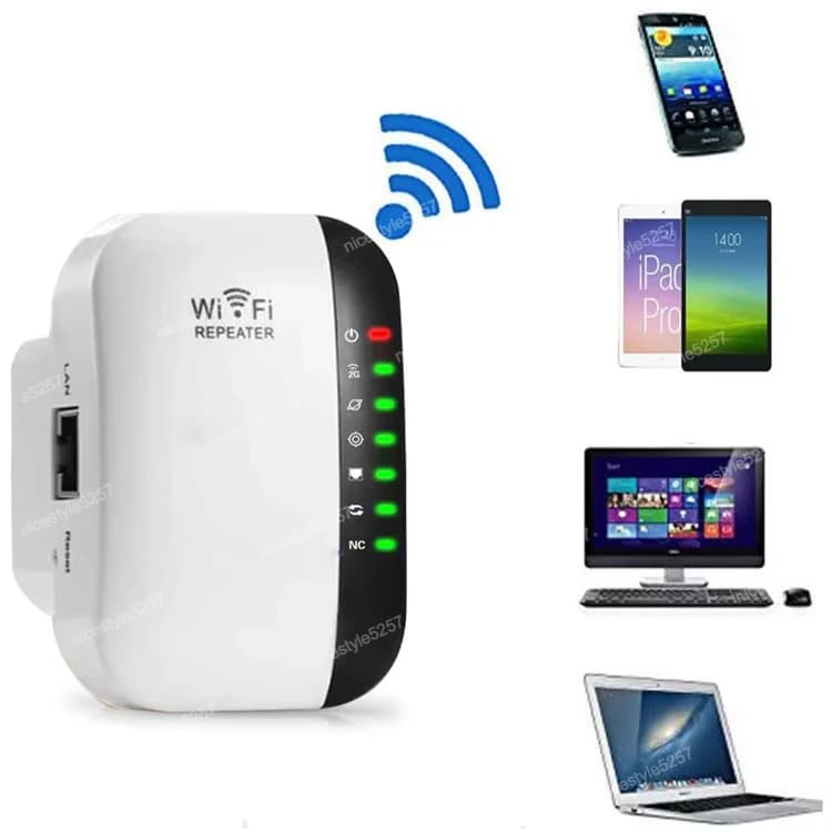 Router Wi-Fi di rete remota espansore wifi wireless ripetitore di segnale presa UK 300Mbps Ripetitore Wifi Espansore di portata Wifi