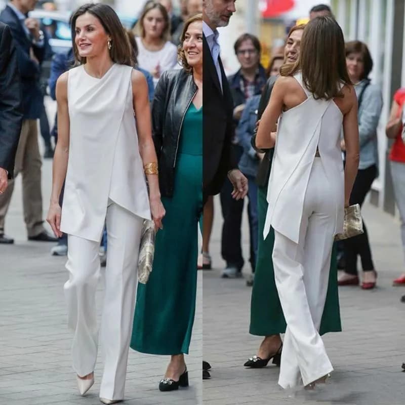 Tuta per la madre della sposa in chiffon argento Tailleur pantalone da donna Abiti da lavoro Completo Indumento Matrimoni Abiti da ospite su misura