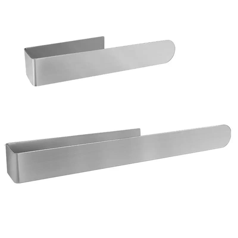 HRBAJ-Porta carta igienica multifunzione Porta asciugamani per bagno Montaggio a parete per armadio da cucina Doccia Confezione da 2