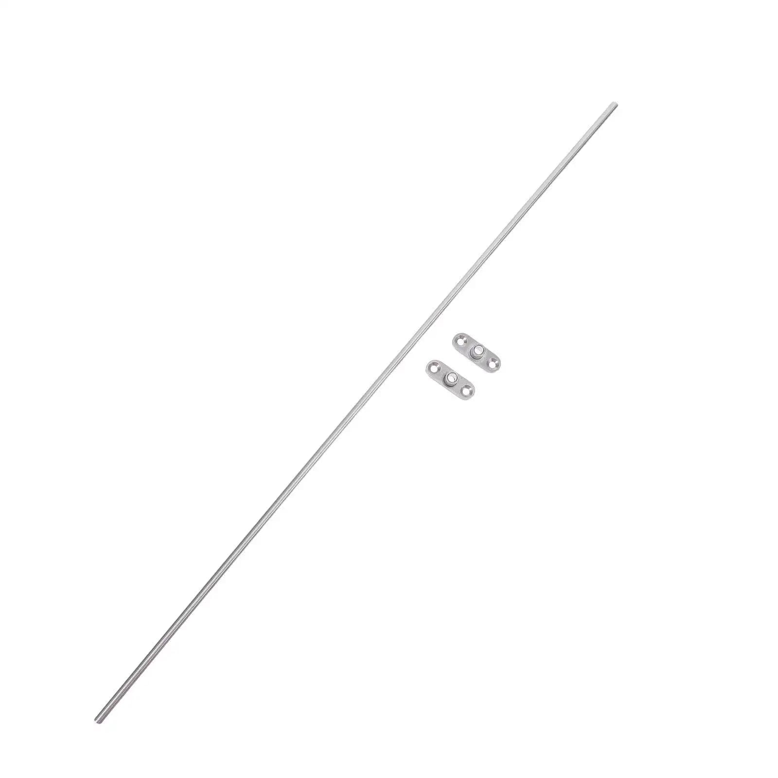 Barra Appendifogli in Acciaio Inossidabile da 50 cm per Cassettiere, Sostituzione Guide, Asta Appendibile Rinforzata con Staffa di Supporto