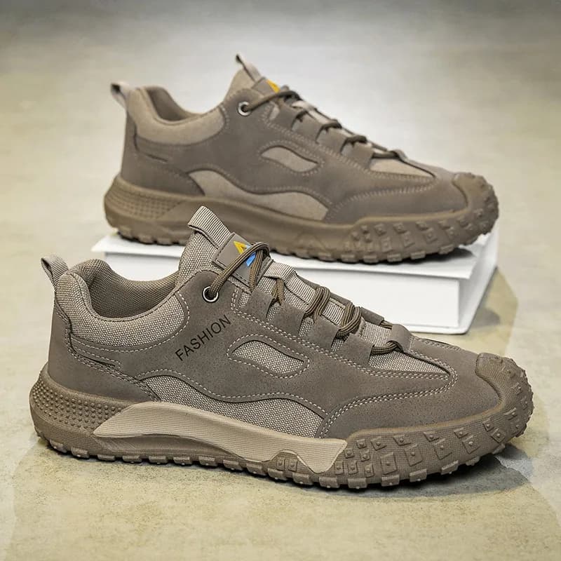 Scarpe Sportive Casual da Uomo per Arrampicata e Corsa, Suola Morbida, Scarpe Protettive da Lavoro, Comode e Traspiranti con Tomaia in Rete