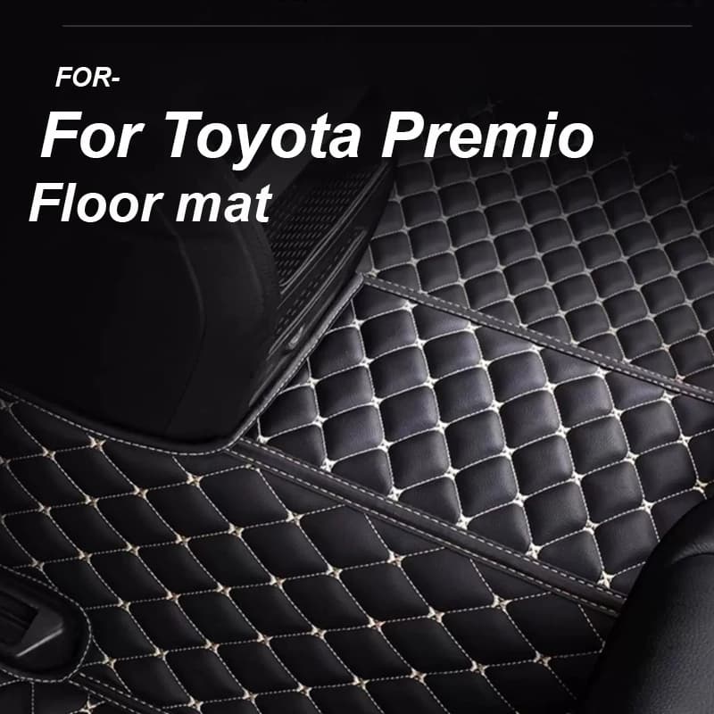 LUXURY Car Floor Mats For Toyota Premio Allion T260 2007~2020 Waterproof Carpet Luxury Leather Mat Car Accessories Auto Rugs
