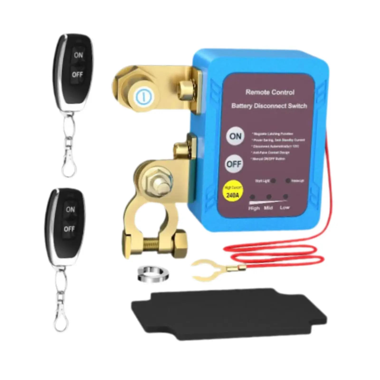 Interruttore di disconnessione remota della batteria Facile da installare Pratico interruttore di uccisione per auto pesanti per SUV per veicoli con rimorchio fuoristrada camper