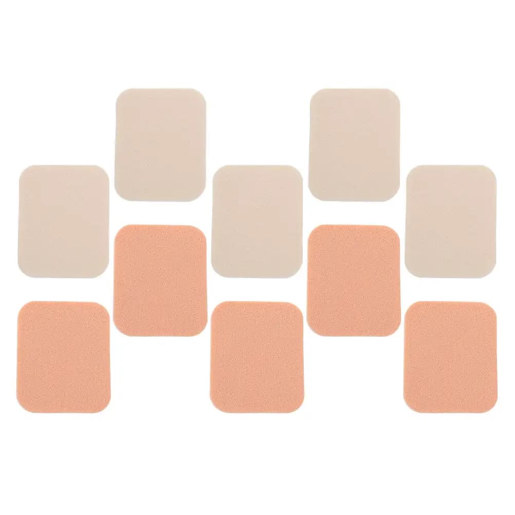 10 Pezzi di Spugnette Quadrate per Trucco, Morbide e Delicate sulla Pelle, per Fondotinta, Correttore, Blush, Illuminante, Uso Asciutto e Bagnato