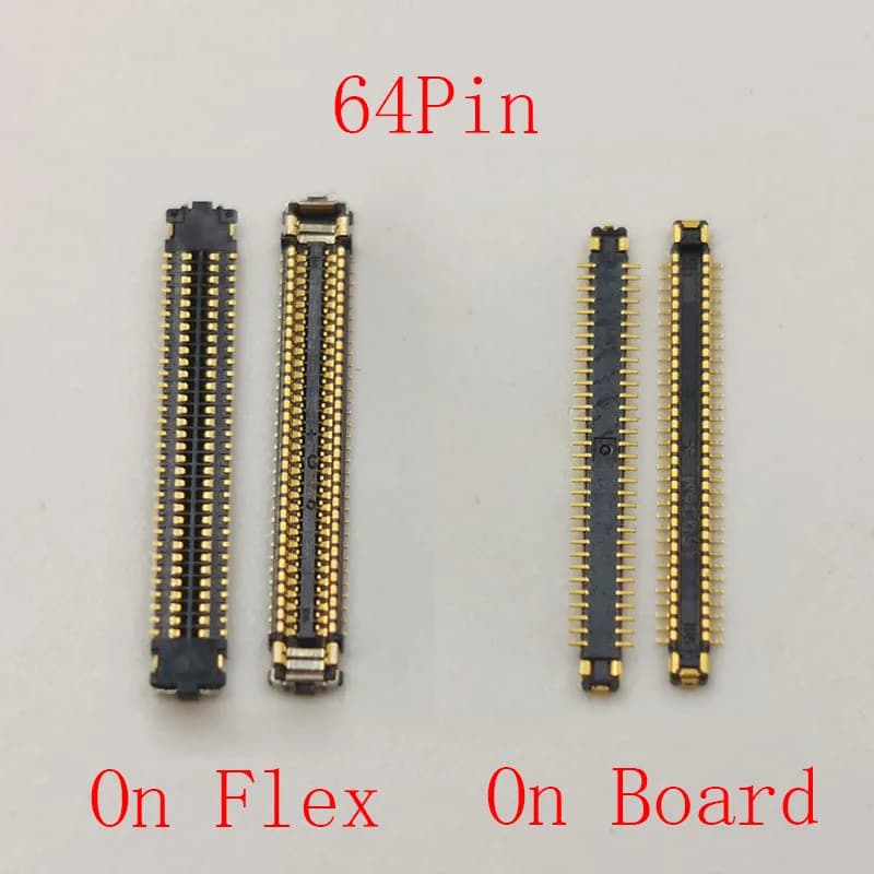2-5 Pezzi Connettore FPC Porta di Ricarica USB a 64 Pin per Scheda Madre Samsung Galaxy A50 A505 A505F A505FN/DS A505F/DS