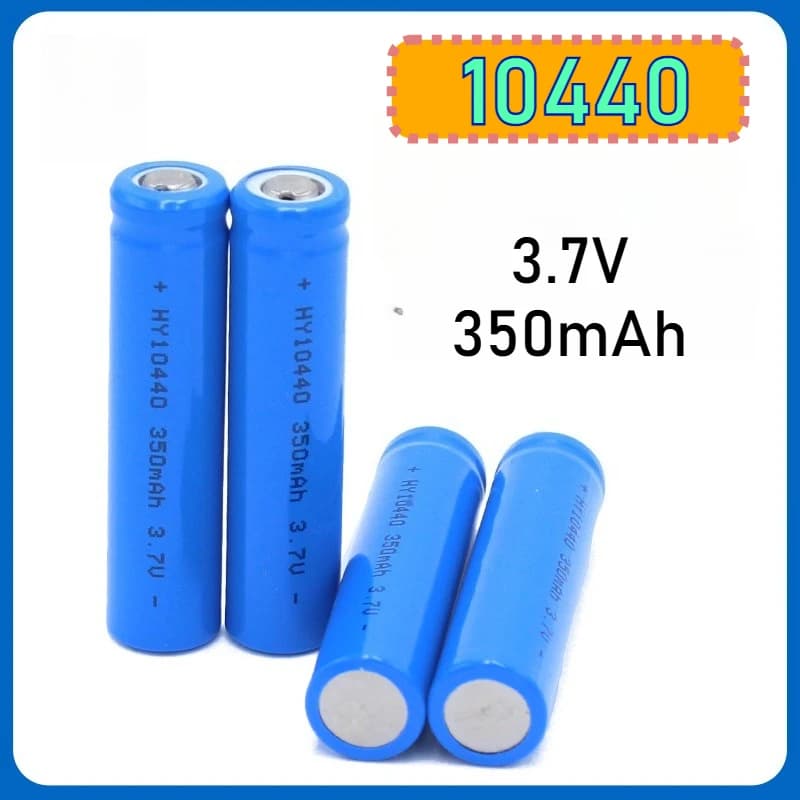 10440 Lithium Ion Battery AAA 3.7V 350mAh Lithium Ion Rechargeable Battery for Electric Toothbrush Razor Table Lamp Power Bank Mouse