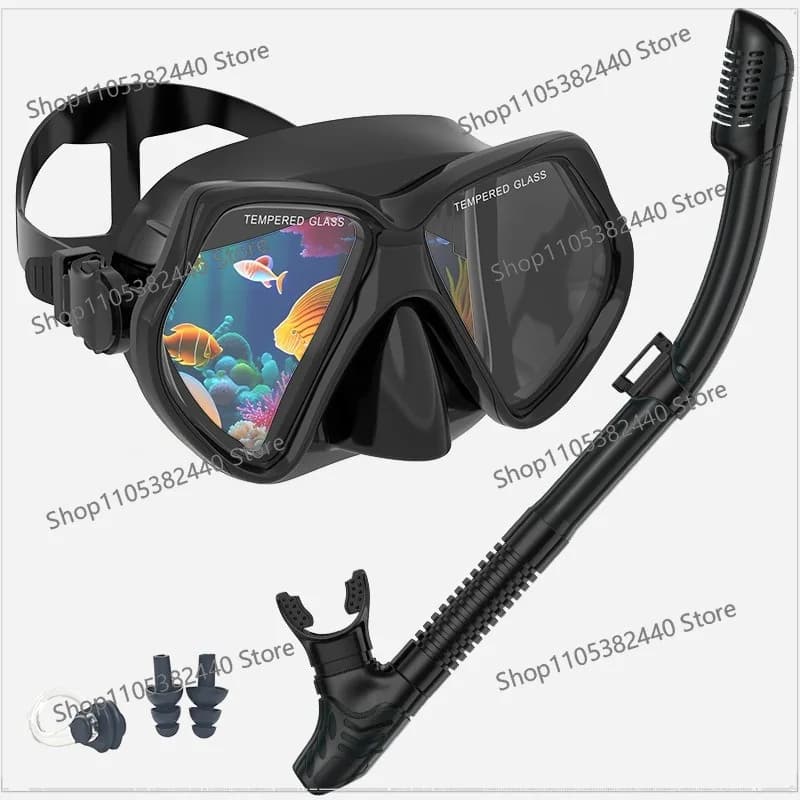 Snorkeling set Cross-border diving goggles Goggles Tempered glass High definition vision mask Anti-fog