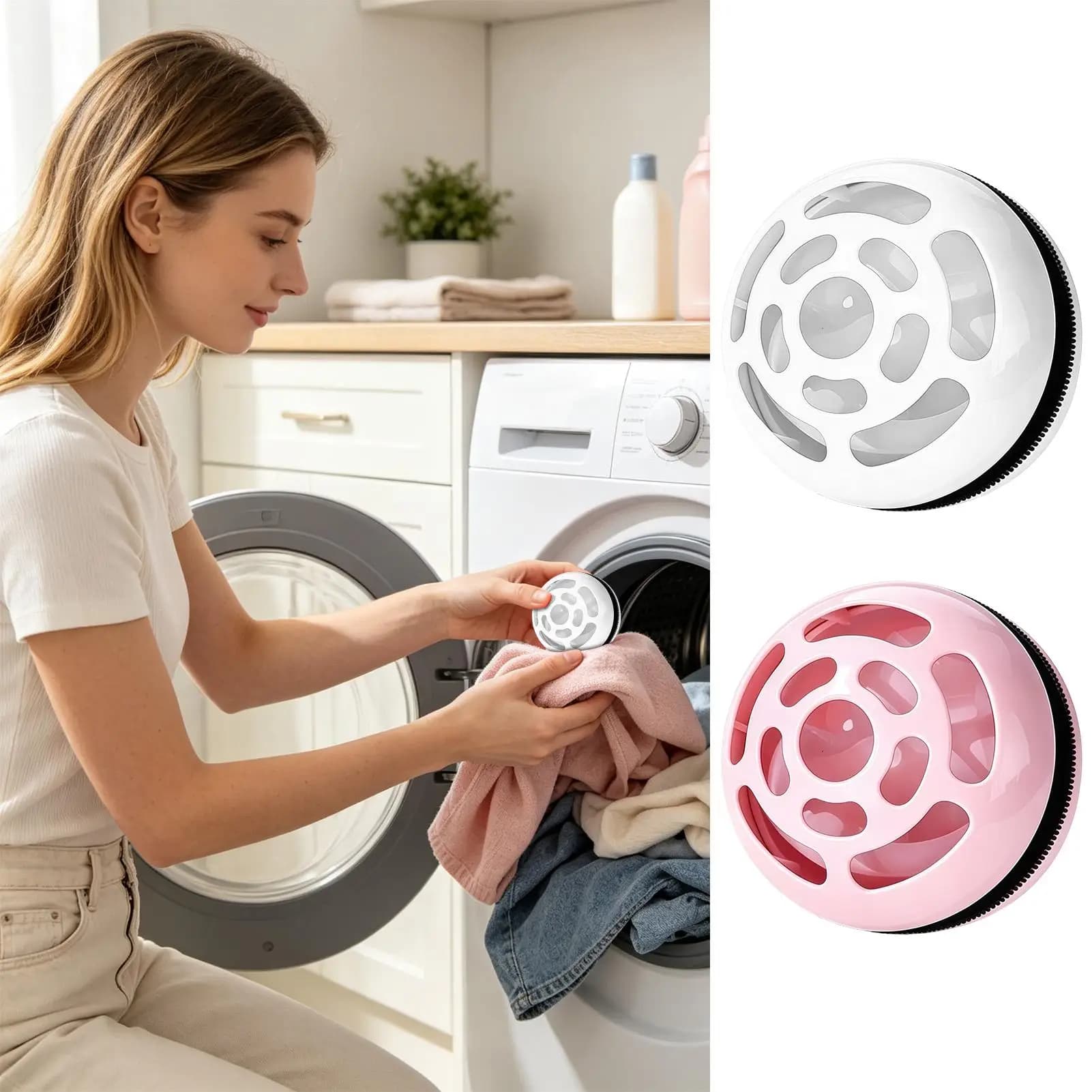 1PC Puffer Laundry Ball Reusable Washing Machine Filter Tennis Ball Washing Machine Pet Hair Remover Clothing Hair Removal Ball
