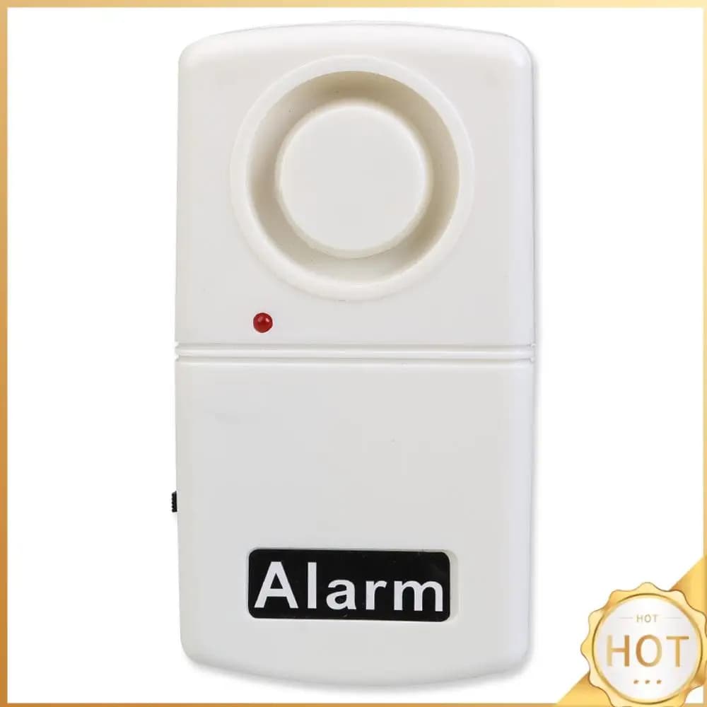 Allarme Antifurto a Vibrazione 120dB, Allarme Sonoro Bianco per Porte e Finestre, Sirena Wireless Antifurto