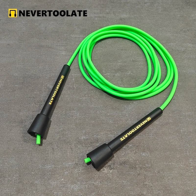 NEVERTOOLATE summer use 85A Shore Hard ROPE 140 grams 5,8 mm x 3,2 meters rope handle made of PVC mixed tpu alloy without tangle