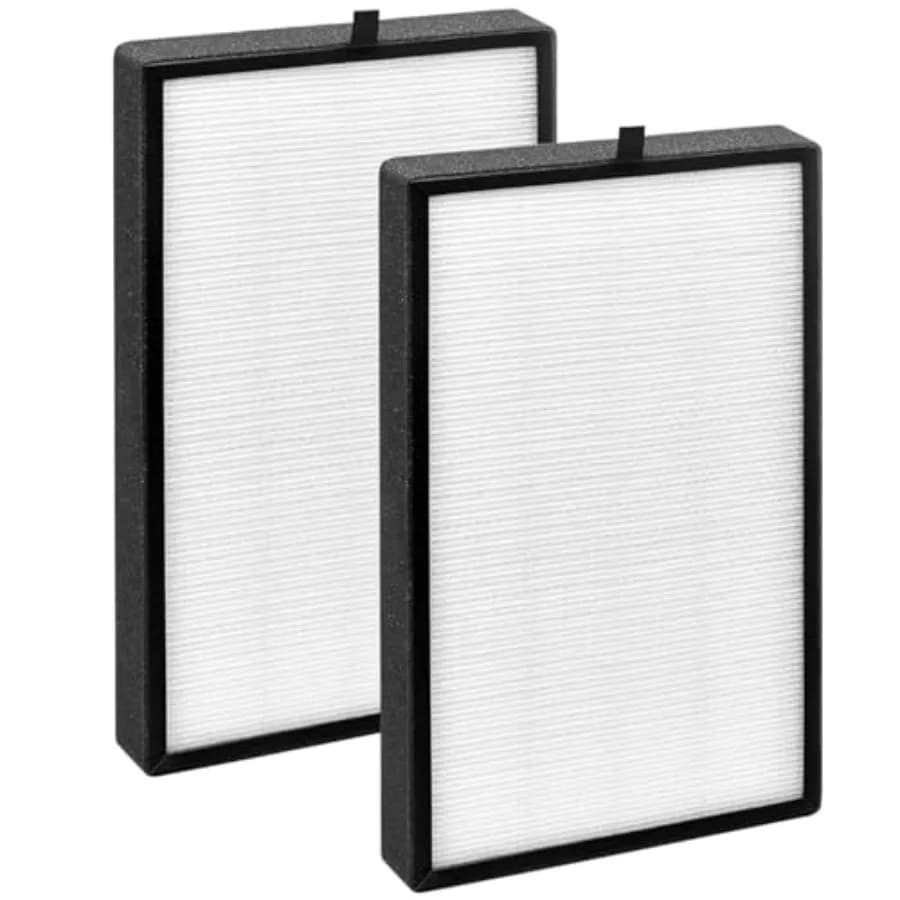Confezione da 2 filtri di ricambio KJ350G per purificatore d'aria TOSOT, filtro a 3 stadi, H13 True Hepa con carbone attivo ad alta efficienza.