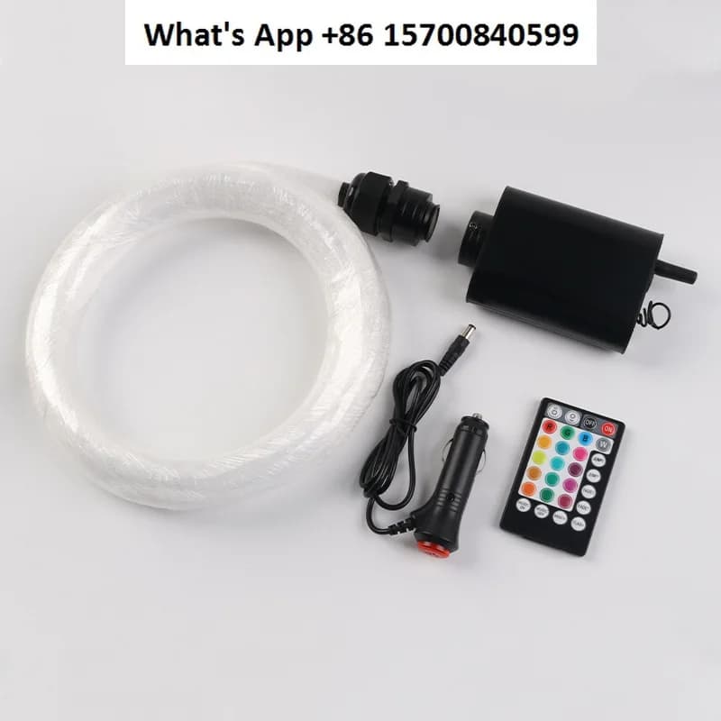 Set di macchine per sorgenti luminose in fibra ottica con cielo stellato per auto da 12 W, luce ambientale, modifica dell'auto con telecomando APP Gypsy