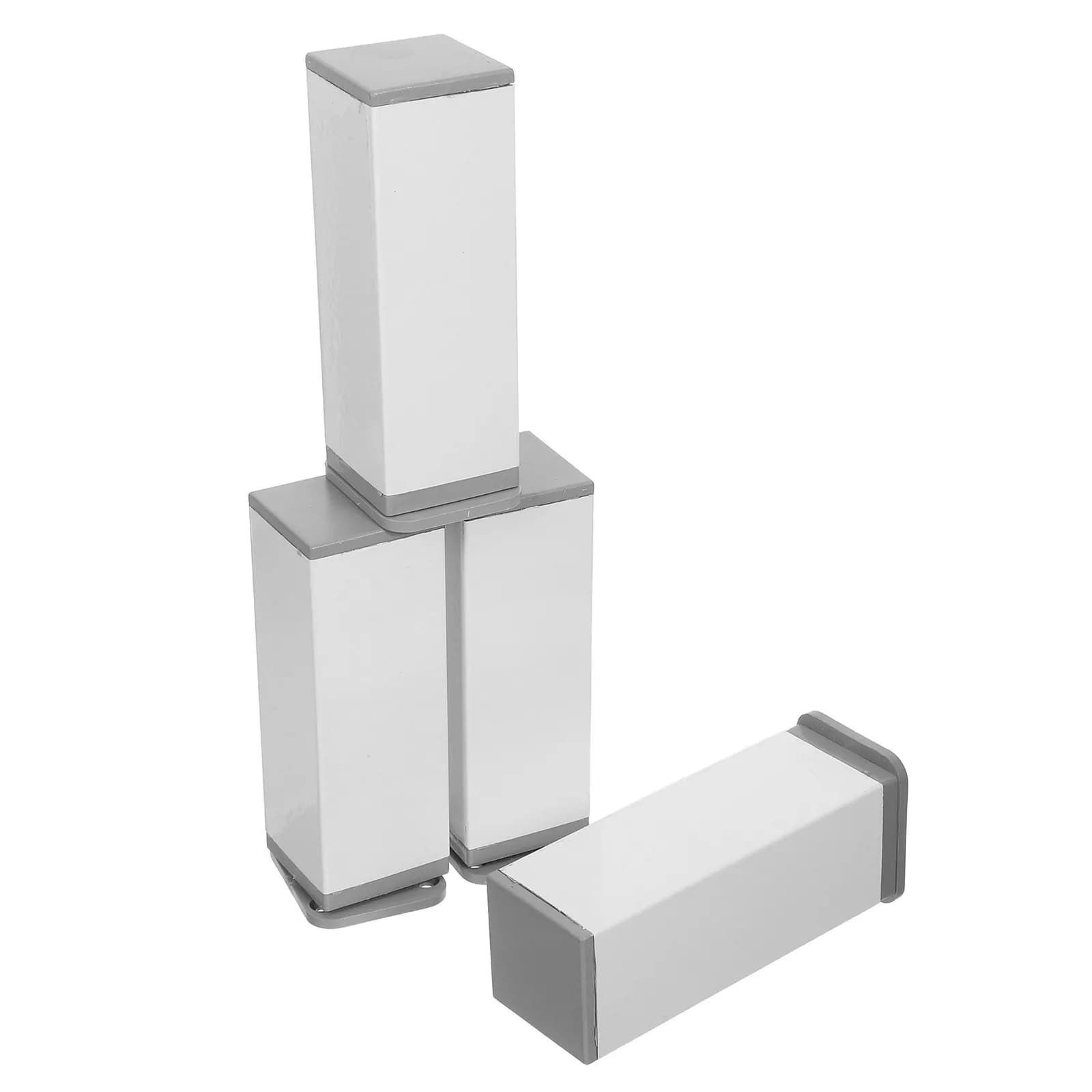 Set di 4 Gambe Regolabili per Mobili in Acciaio Inox, Piedini Regolabili in Altezza per Divano, Mobile TV, Mobile Bagno, Scrivania, Scaffale