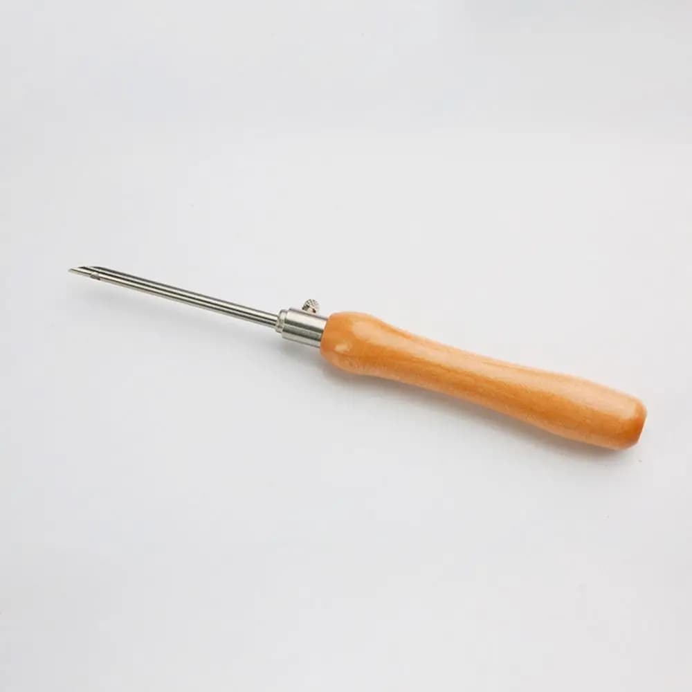 5Pcs 2.5mm/3.5mm/5mm Punch Needle Set Adjustable DIY Punch Stitching Kit Embroidery Craft Wooden Handle Embroidery Needles