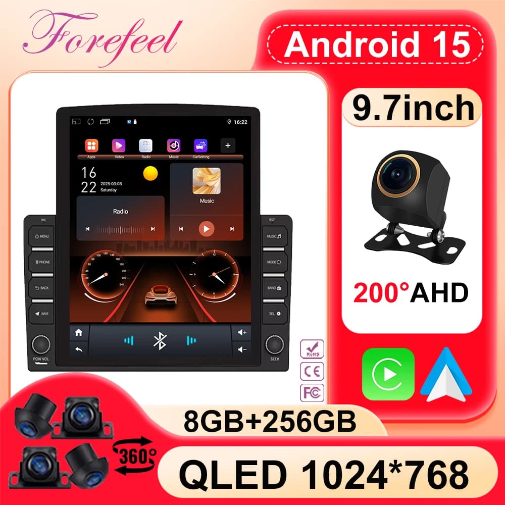 Android 15 For Hyundai Azera Grandeur TG 2005 - 2011 Autoradio GPS Navigation Dash Cam Multimedia CPU high performance BT