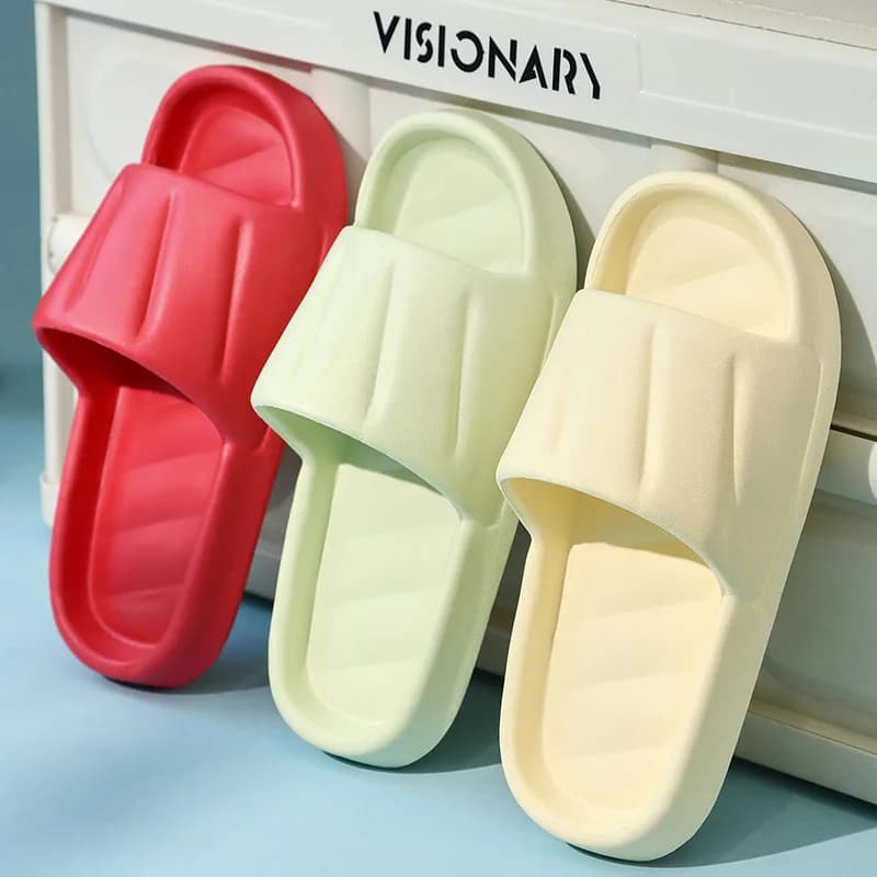 Pantofole antiscivolo per interni da donna Coppia scivoli per la casa Suola morbida in EVA Leggero Estate Nuovi amanti Scarpe da doccia per il tempo libero