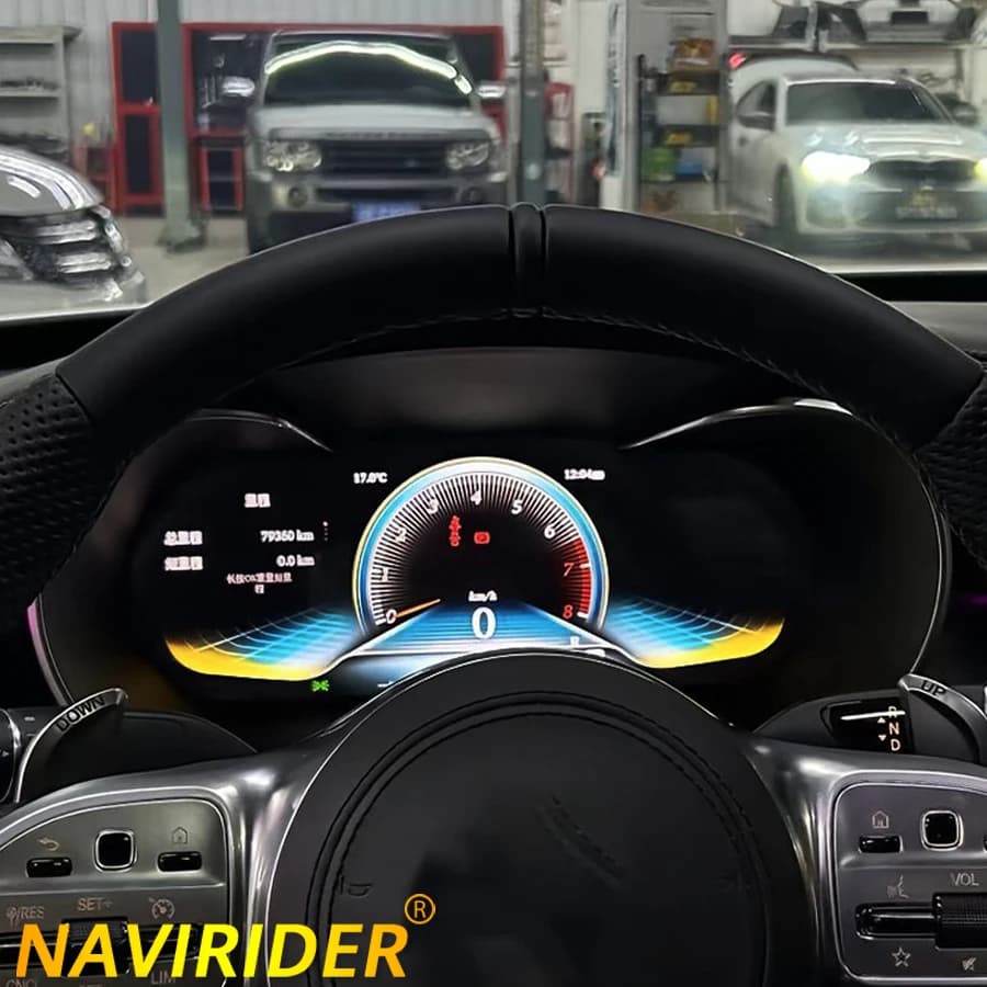 Schermo del cruscotto LCD Smart Cluster da 12,3 pollici per Mercedes Benz GLC Classe C Classe C NGT 5.0 Tachimetro Strumento di aggiornamento