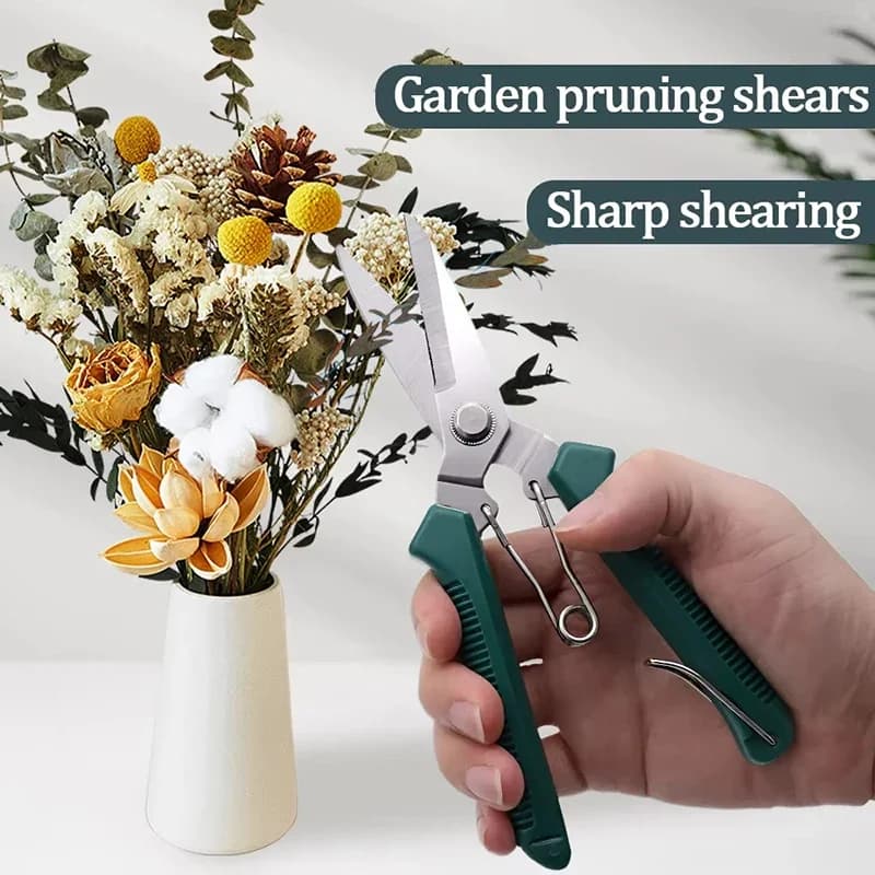 1pc Straight Head Pruning Shears Labor Saving Sharp Manual Garden Scissors Fruit Picking Thinning Clippers Trimming Tool
