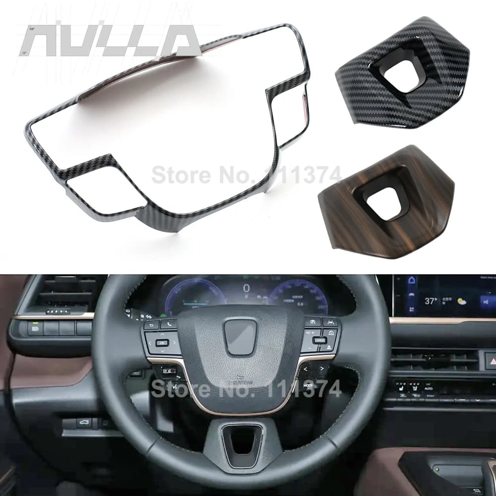 Copri Volante in ABS Effetto Carbonio Nero per Toyota Crown Crossover Sport S235 S236 16a Generazione 2023 2024 2025 2026