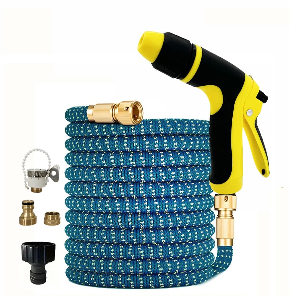 Garden Tube Flexible Best Seller, High Pressure Adjustable Water Gun for Car Wash, Durable Irrigation Pipe in Double Latex