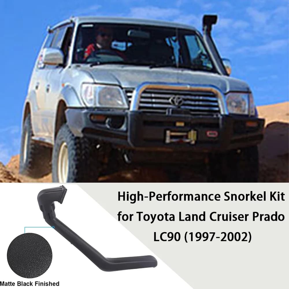 Kit snorkel Safari adatto per sistema di aspirazione aria a benzina 5VZ-FE 3.4L V6 impermeabile per Toyota Land Cruiser Prado LC90 1997-2002