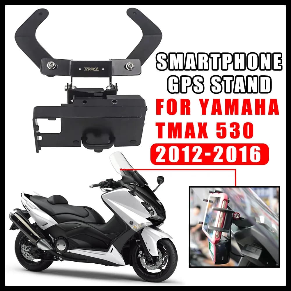 NUOVO PER Yamaha TMAX530 TMAX 530 TMAX-530 2012-2016 Staffa di Montaggio Smartphone GPS Supporto Del Telefono Mobile Del Basamento Staffa di Navigazione
