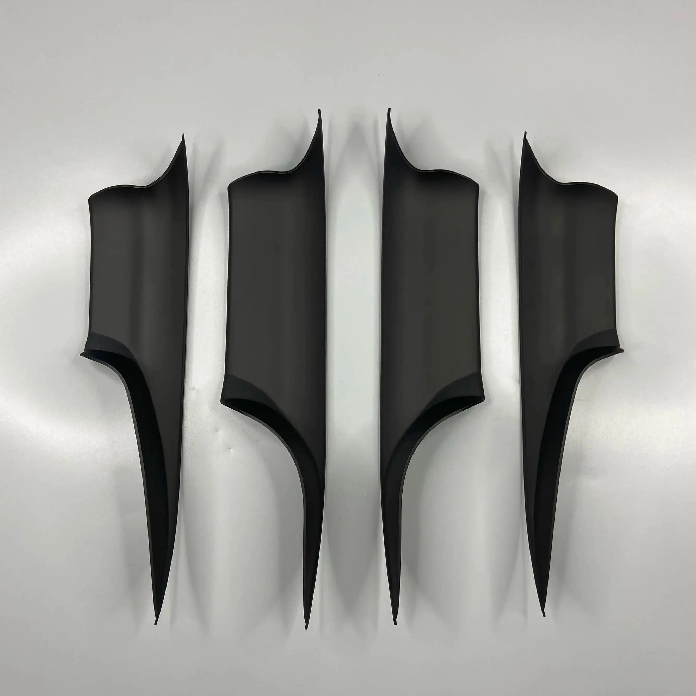Maniglia Interna Sportello Anteriore Sinistro/Destro Nera in Carbonio F01, Copertura Maniglia Interna Facile da Installare per BMW Serie 7 F02 730Ld 740i 740Li 09-15