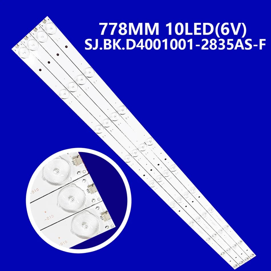 Striscia di retroilluminazione a LED per Hit achi 40A3 LE40A3 LED-40D1070 KUNFT 40CGL107016 SJ.BK.D4001001-2835AS-F 1.14.FD400006