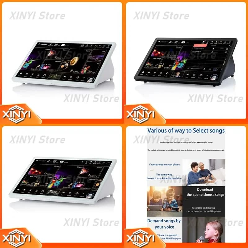 for InAndOn 15.6 Inch 3 in 1 4T Karaoke Machine Home Party Player System 2024 New