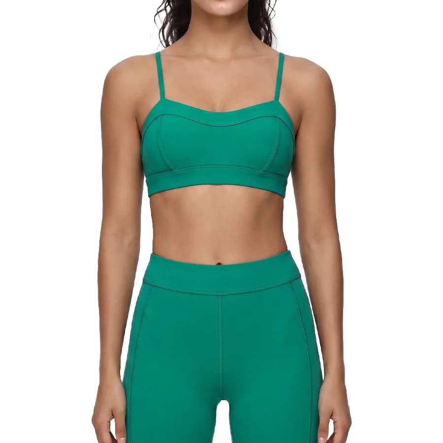 Women's Yoga Suit High Waist Hip Lifting Abdominal Compression Leggings Suspenders Beautiful Back Bra Comfortable Sportswear