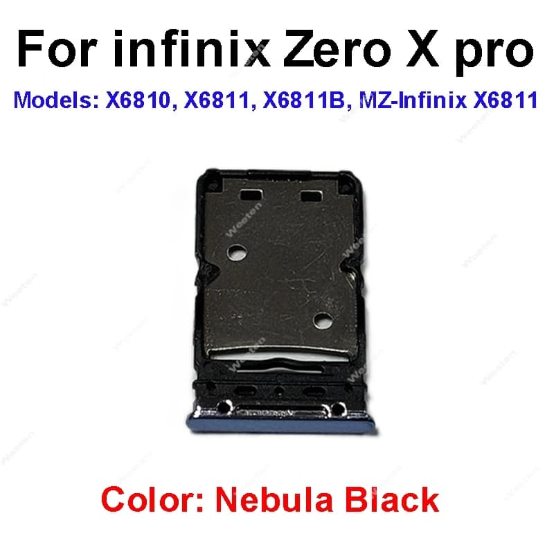 SIM Card Tray Slot Holder Adapter Socket For infinix Zero X pro X6811 Sim Card Tray Reader Holder Replacement Parts