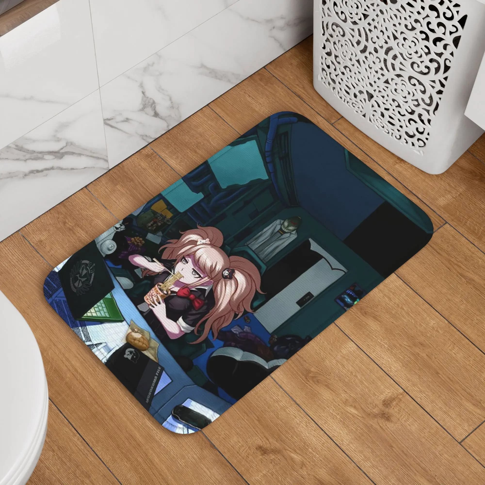 Tappetino antiscivolo Danganronpa Monokuma Game, tappeto per cucina, ingresso, casa, tappetino per bagno