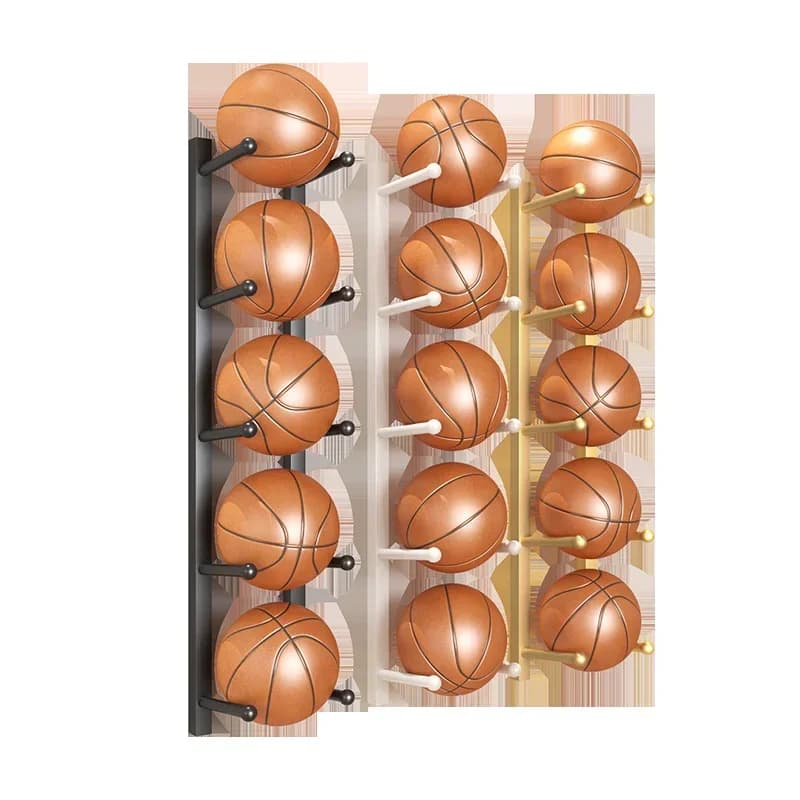 Storage Shelves for Yoga Mat Wall Shelf for Home Basketball Shelf Organizer Fitness Equipment Multilayer Wall Shelves