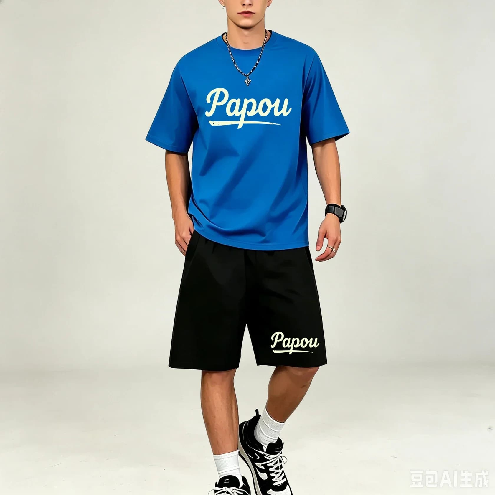Men T‑Shirts Sets Fitness 2‑Piece TShirts Set Short‑sleeve Tee And Training Shorts Set Hot‑selling Casual‑Sport Outfit For Males