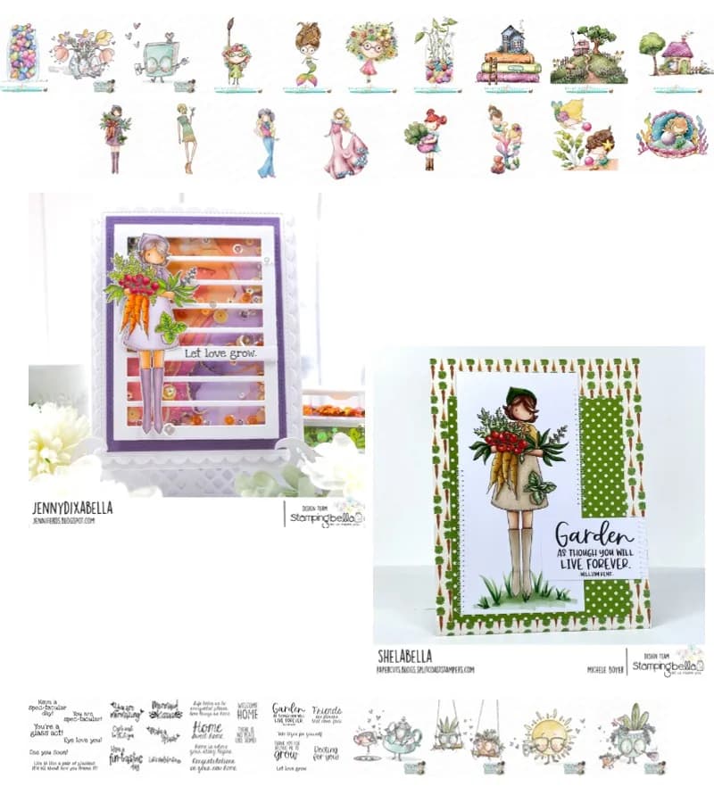 COTTAGE ON THE HILL Sunshine Book Vase Sirena Painter Hearts with Semi Cottage Metal Fustelle Timbro Greeting Card DIY