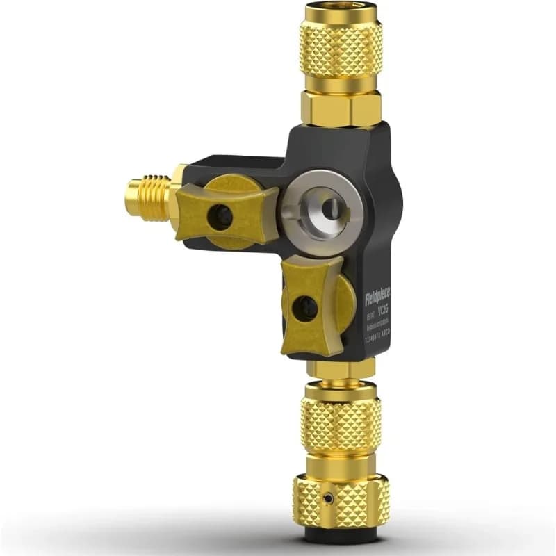 Compatible A2L - HVAC VC2G Instruments 1/4′′′ valve core removal tool with double valve and display glass - 20 micron vacuum certificate