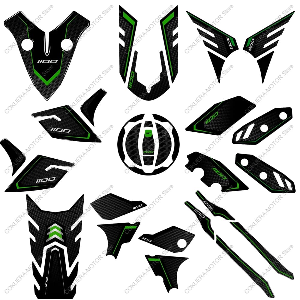 Wall decal mudguard for Versys 1100 2025 3D sticker cap tank oil motorcycle decal decal scratch resistant protective adhesive waterproof