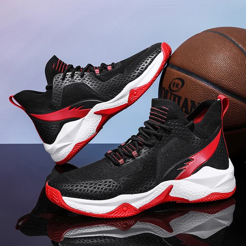 Men Basketball Shoes Athletic Trainer Unisex Breathable Unisex Women Outdoor Non-slip High Quality Light Sports Shoes Sneakers