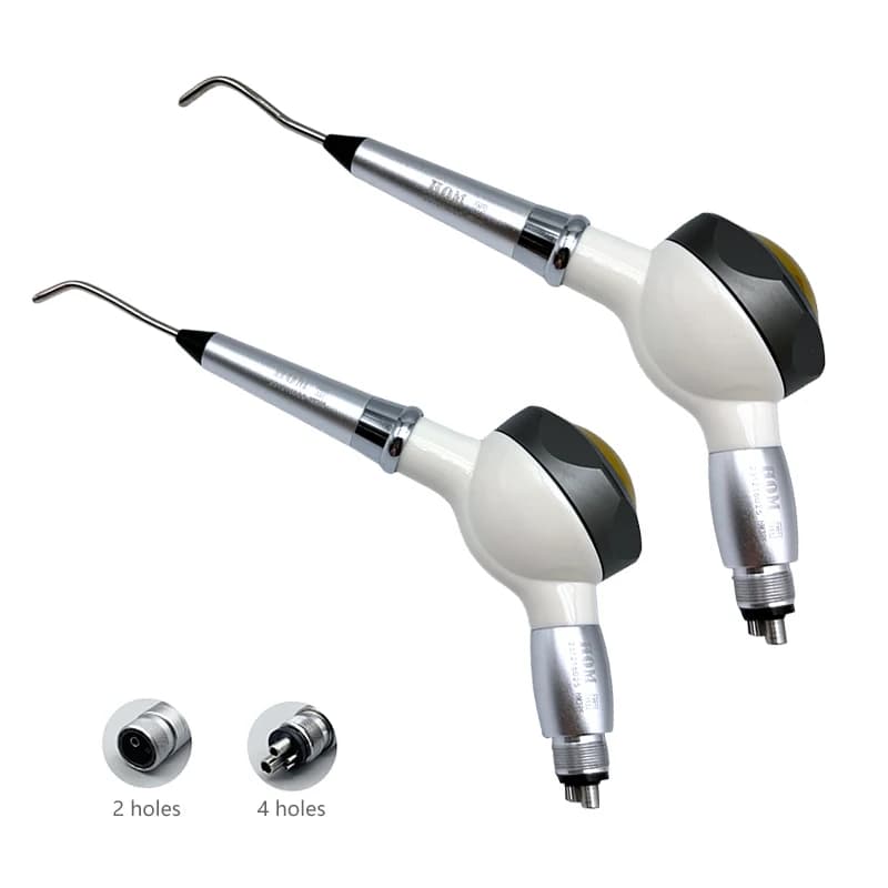 Getto per sbiancamento dei denti con lucidatrice ad aria per odontoiatria con 2 ugelli Strumento per sabbiatura per odontoiatria per la rimozione del tartaro