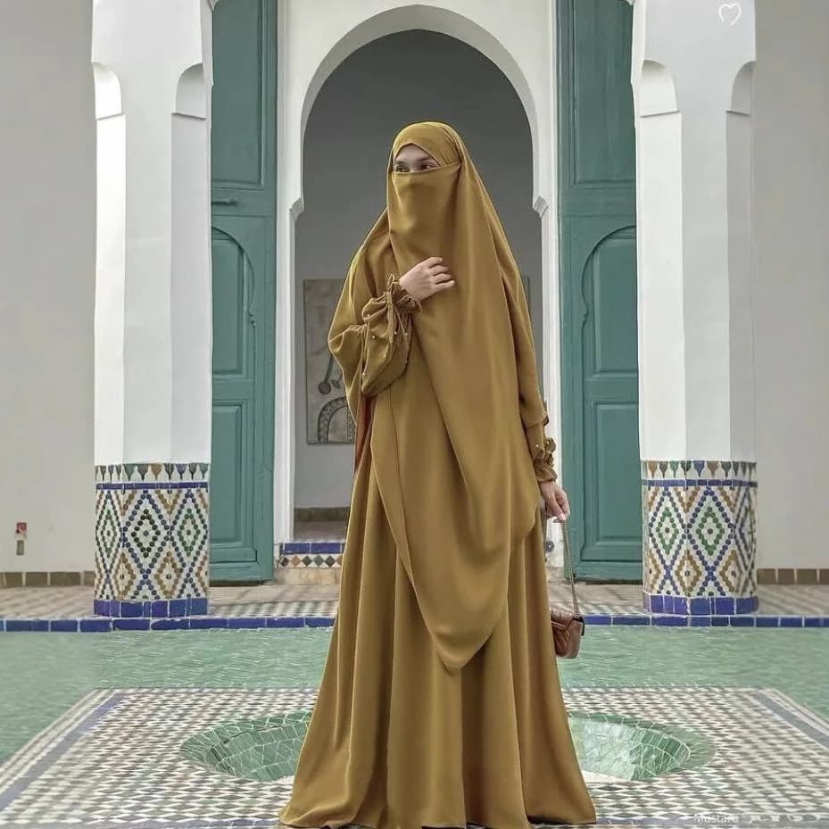 Eid Djellaba Hijab Abaya Ramadan Muslim Women Prayer Dress Turkey Kaftan Robe Khimar Jalabiya Islam Clothing Arabic Kaftan Gown