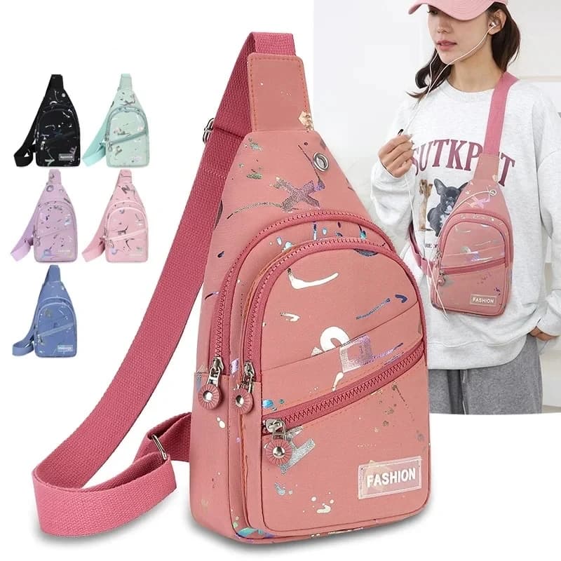 Women's Sling Chest Bag Lightweight Crossbody Backpack Casual Sports Travel Daypack Mini Shoulder Bag